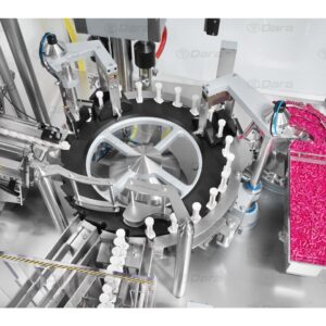 Rotary machines for individual processing of syringes