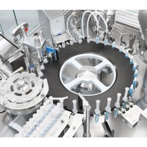 Rotary machines for individual processing of plastic syringes